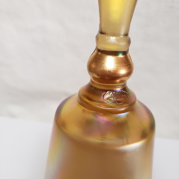 Fenton 50th anniversary amber bell - Picture 4 of 10